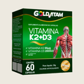 Vitamina K2 + D3 – GoldVitam (60 cápsulas)
