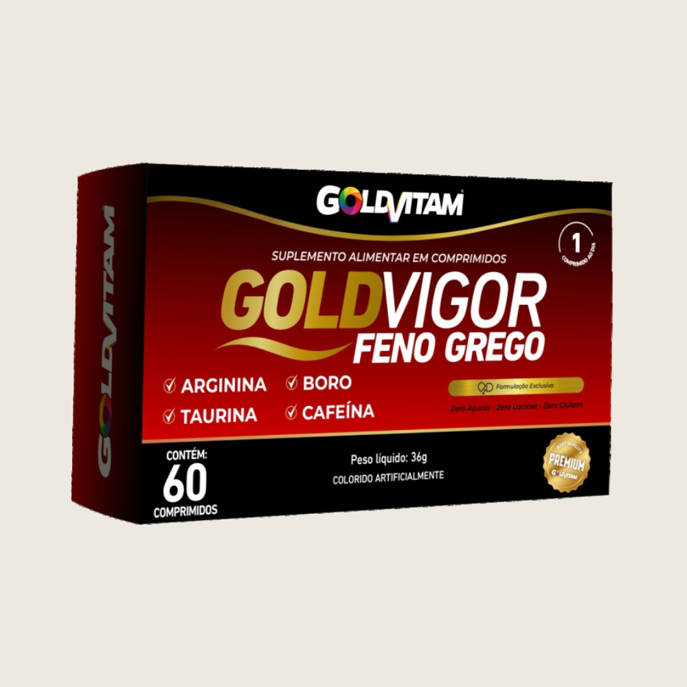 GoldVigor Feno Grego 60 Comprimidos | Força e Desempenho